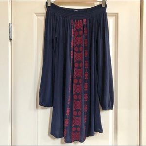 Navy Blue Aeropostale Off-the-shoulder Dress